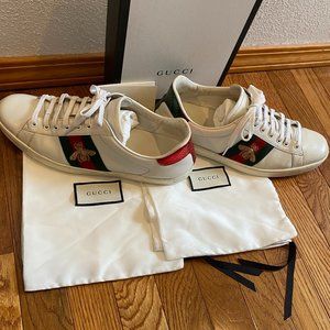 Gucci ace men's bee sneakers EU 44 box w/dust bags